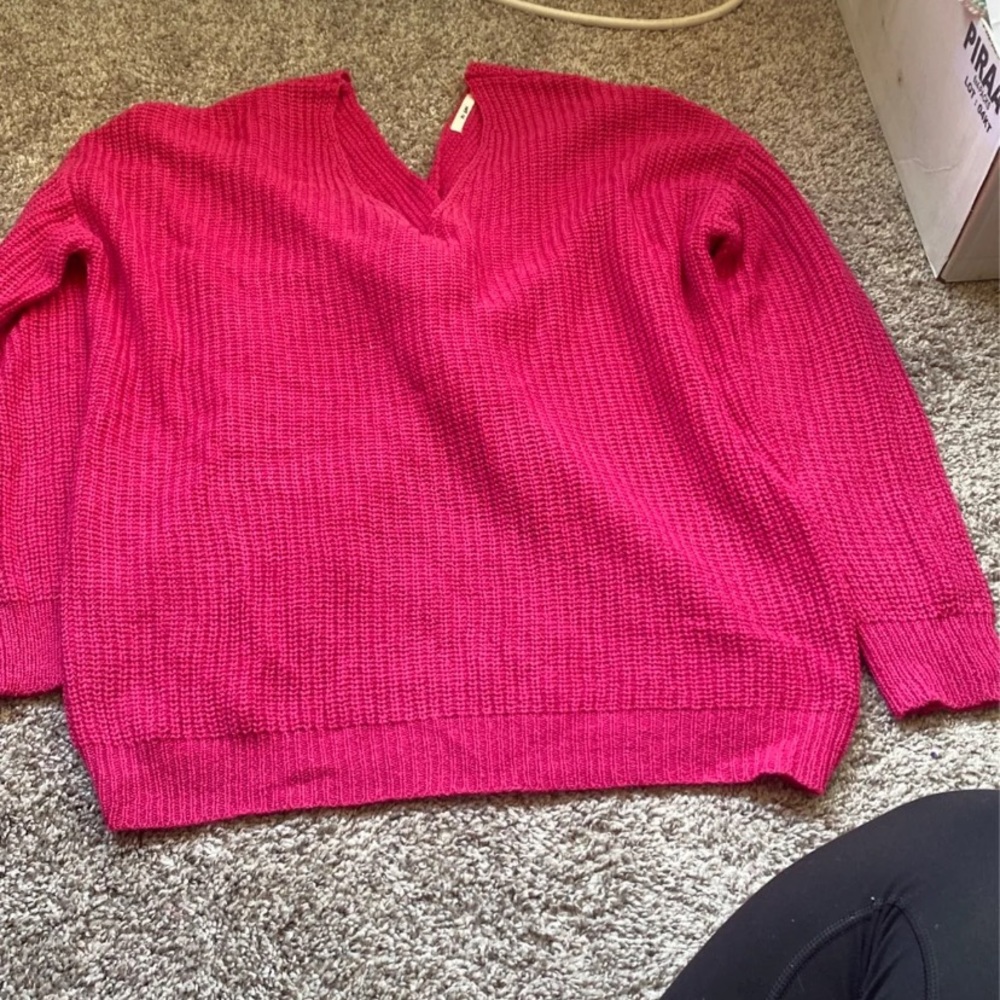 Neon pink sweater